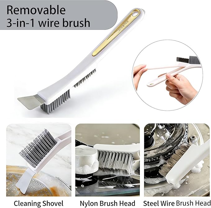 4Pcs Bird Cage Cleaner Brush Bird Poop Remover Cleaning Tools for Parakeet,Budgie,African Grey Parrot,Cockatoo Birds