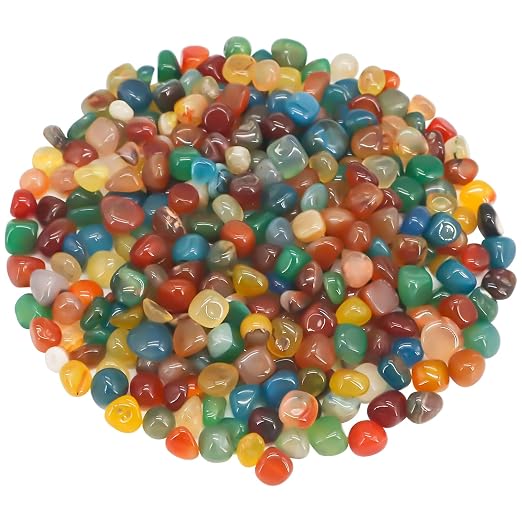Virekm Smooth Decorative River Pebbles for Aquarium & Garden Landscaping | Ornamental Gravel Stones, DIY Craft Rocks for Potted Plants, Resin Art & Vase Fillers Decor