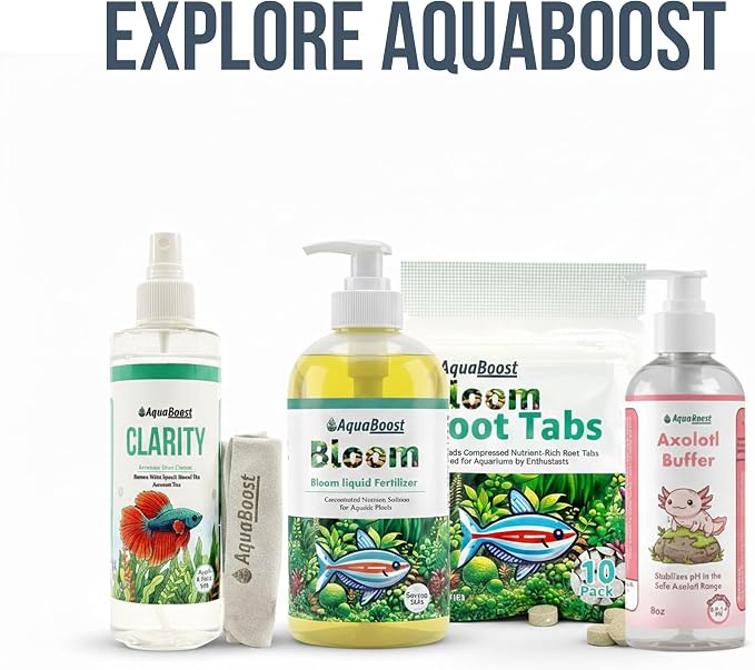 Aquarium Glass Cleaner & Water Spot Remover, 8 oz Kit | Streak-free, ammonia-free spray removes mineral deposits from aquarium glass, acrylic and plastic; includes microfiber cloth