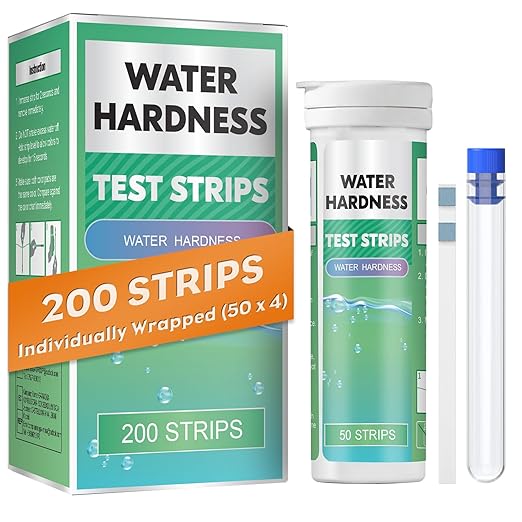 Pawfly 200 Strips Hard Water Test Kit for Calcium & Magnesium (0-425 ppm) Water Hardness Test Kits for Drinking Water Tap Water Well Pool Spa Water Softener Quick Accurate Water Quality Testing Kit