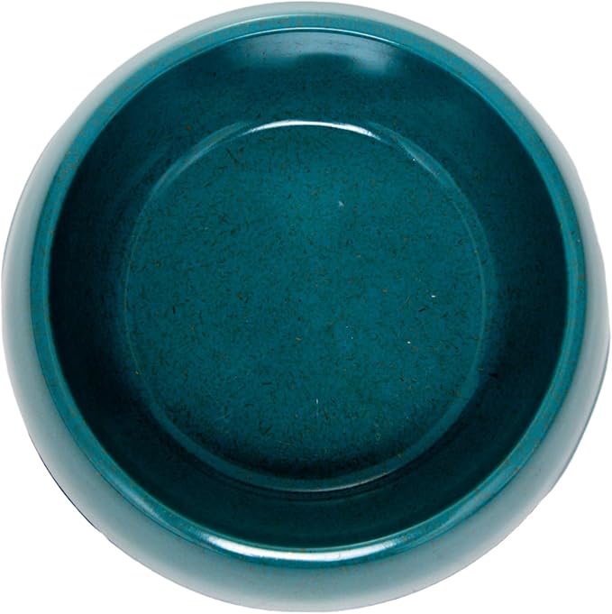 Country Living Set of 2 Teal Blue Bamboo Dog Bowls (16oz) – Naturally Sourced Bamboo Design, Non-Toxic, Durable, Dishwasher & Microwave Safe and Pet-Safe Feeding Dish, Ideal for Small to Medium Dogs