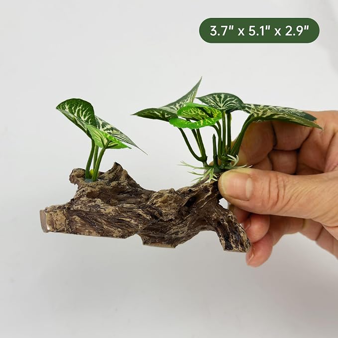 Fish Tank Decor, Aquarium Plants, Reptile Tank Accessories | Artificial plant decorations for aquariums and amphibian habitats, providing both hiding spots and decoration. Type-A