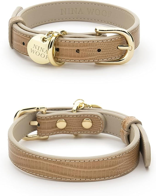 Vegan Leather Collar by Nina Woof