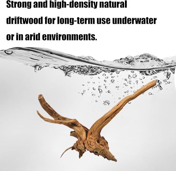 6 Pcs Natural Small Spiderwood Driftwood, 4-6 Inch Assorted Branches Aquarium Fish Tank Reptile Terrarium Landscape Decor