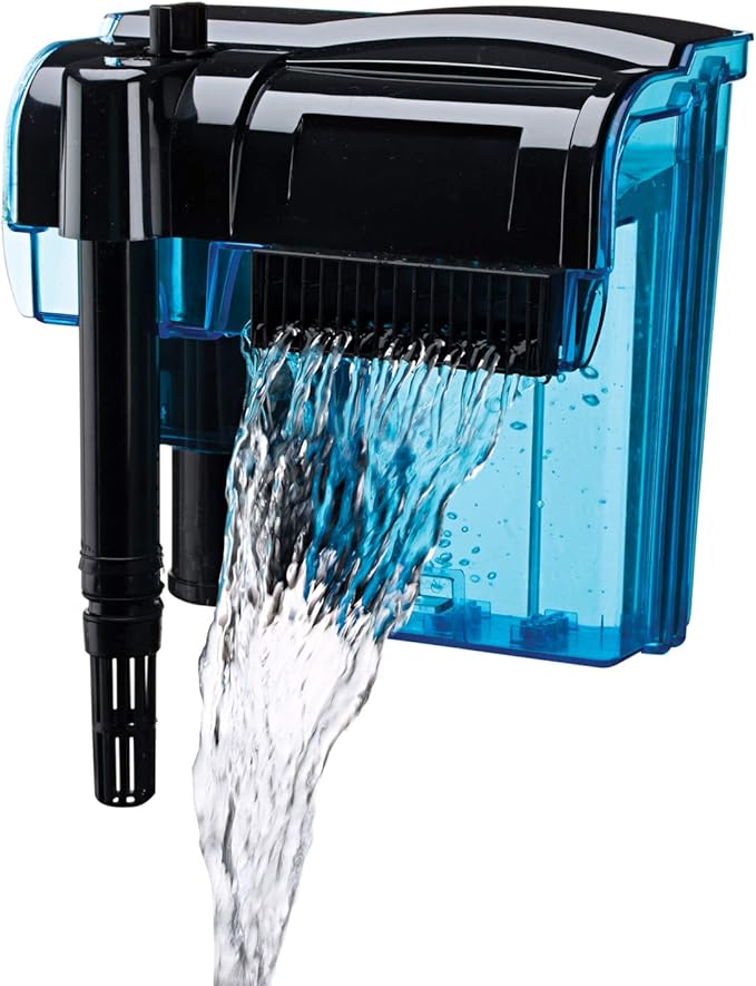 Penn-Plax Cascade 200 Power Filter – Hang-On Filter with Quad Filtration – Great for Freshwater and Saltwater Setups