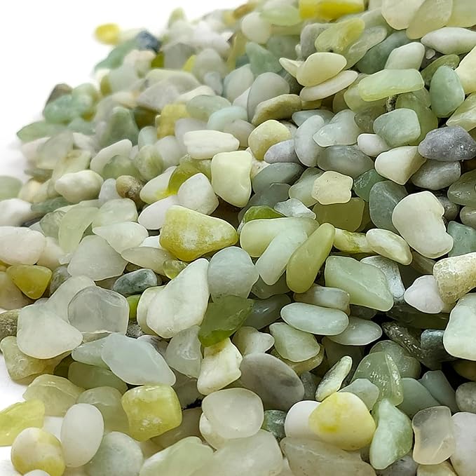 FANTIAN 10 lbs Pebbles for Landscaping,1/4 Inch Polished Green Pea Gravel Small Rocks for Plants, Succulents, Cactus, Vases, Terrarium and Outdoor Gardening (Pack of 2)