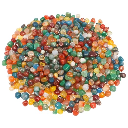 Smooth Decorative River Pebbles for Aquarium & Garden Landscaping(2 Pounds) | Ornamental Gravel Stones, DIY Craft Rocks for Potted Plants, Resin Art & Vase Fillers Decor