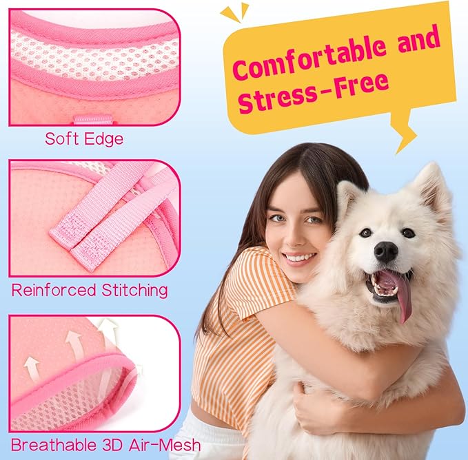 Supet Dog Grooming Hammock for Dog and Cat, Relaxation Pet Grooming Sling Helper, Breathable Pet Grooming Hammock for Nail Trimming, Ear/Eye Car with Nail Clippers/Trimmers/Scissors