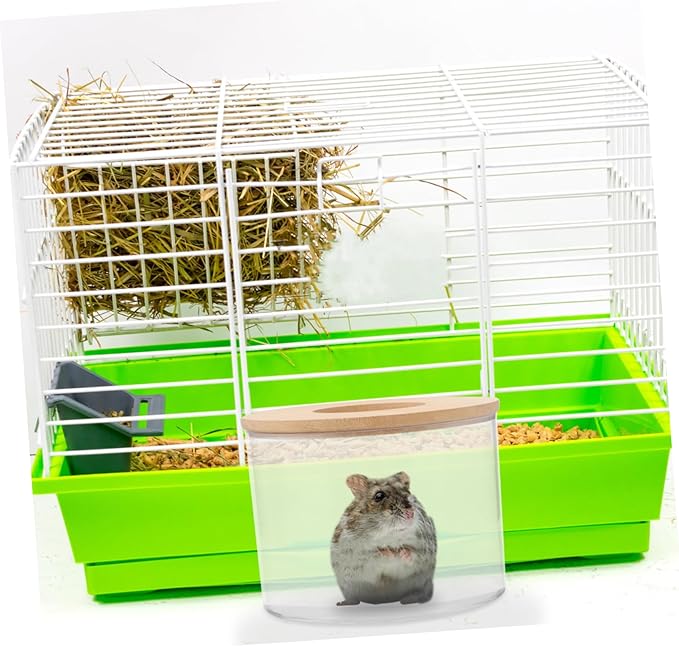 Hamster Bathing Sand Tub Gerbil Bath Case Chinchilla Dust Bath Pet Bathing Kit Easy Observe Design