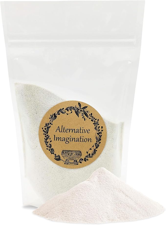 Alternative Imagination White Fine Colored Sand for Ritual Use, Zen Gardens, Incense Burners, Smudging Bowls, Unity Ceremonies, Mandalas, Spiritual Practices, Arts & Crafts (1 Pound)
