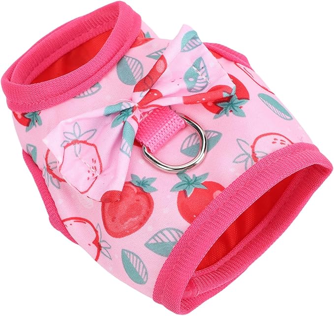Small Pet Harness and Leash, Escape Proof Rabbit Vest with Soft Edges Dual Safety Buckles for Bunny Guinea Pig Ferret Chinchilla (L)