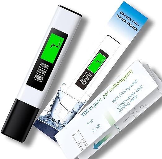 2025 All-New 4 in 1 Tds Meter Digital Water Tester - Accurate and Reliable TDS EC & Temp(°C,°F) Meter - 0-9999ppm - Professional Testing for Drinking Water, RO/DI System, Aquariums etc