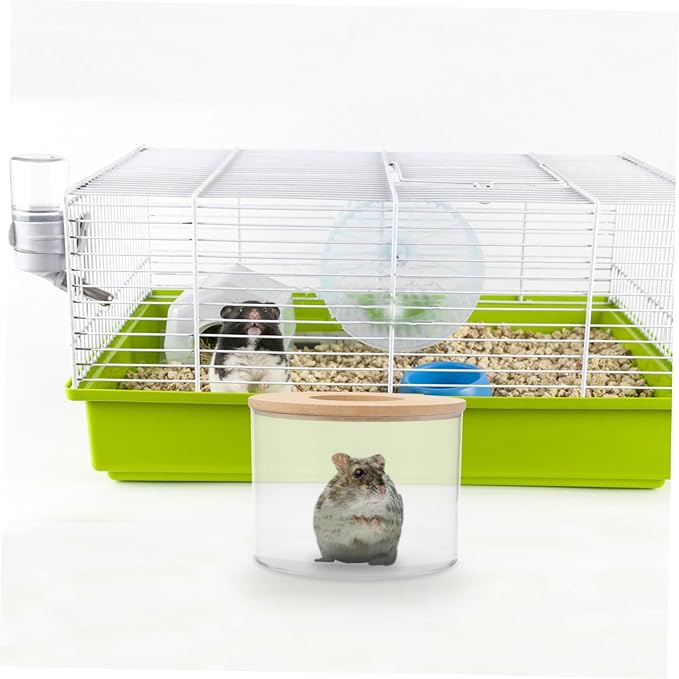 Hamster Bathing Sand Tub Gerbil Bath Case Chinchilla Dust Bath Pet Bathing Kit Easy Observe Design