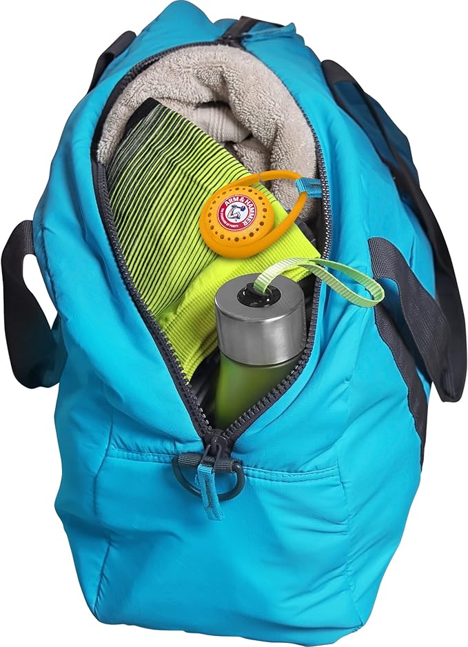 Arm & Hammer OdorBusterz ClipMATE™, Clean Burst, Clip-On Odor Absorber with Baking Soda, Carabiner Clip for Gym Bags, Backpacks & Travel Gear 2 Count (Pack of 12)