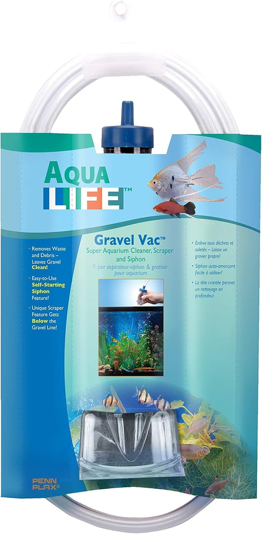 Penn-Plax Gravel Vacuum for Aquariums | Make cleaning and tank maintenance quicker and easier (GV9)