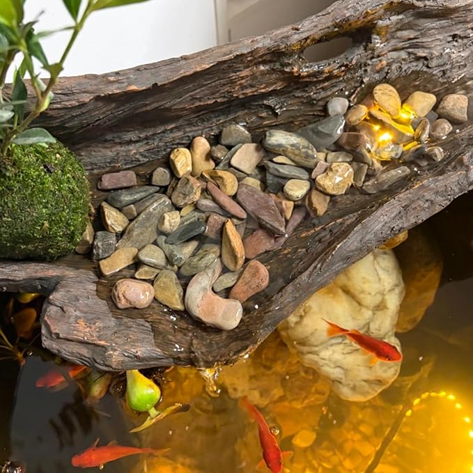 Aquarium Gravel, 20lbs Fish Tank Rocks, 0.4-1.2 inches | Aquascape Substrate for Turtle Tank, River Rocks, Safe for Aquariums, Terrariums