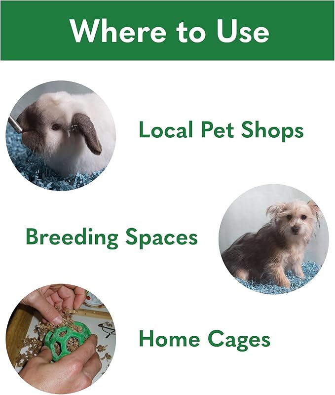 ECO BEDDING 99% Dust Free Paper Bedding for Small Pets and Birds, Blue, 3 lb (Expands to 60 L)