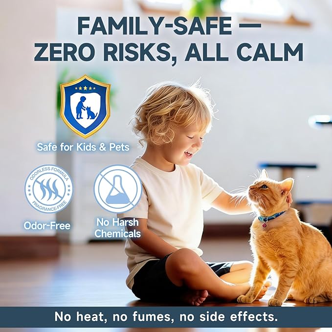 Anti Cat Pee Diffuser Calm Calming Cat Pheromone Pet Diffuser Plug In Spray Relaxer For Cats Anxiety Feromonas Calming Pheromones Relaxing Stress Diffuser Calmer With 4 Refill Peeing Cat Diffusers