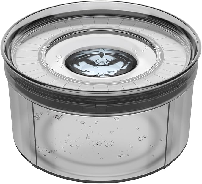 Techphardo 1Gallon No Spill Dog Water Bowl-3.8L Large Capacity, BPA-Free, Anti-Splash & Anti-Digging Design with Non-Slip Base for Messy Drinkers