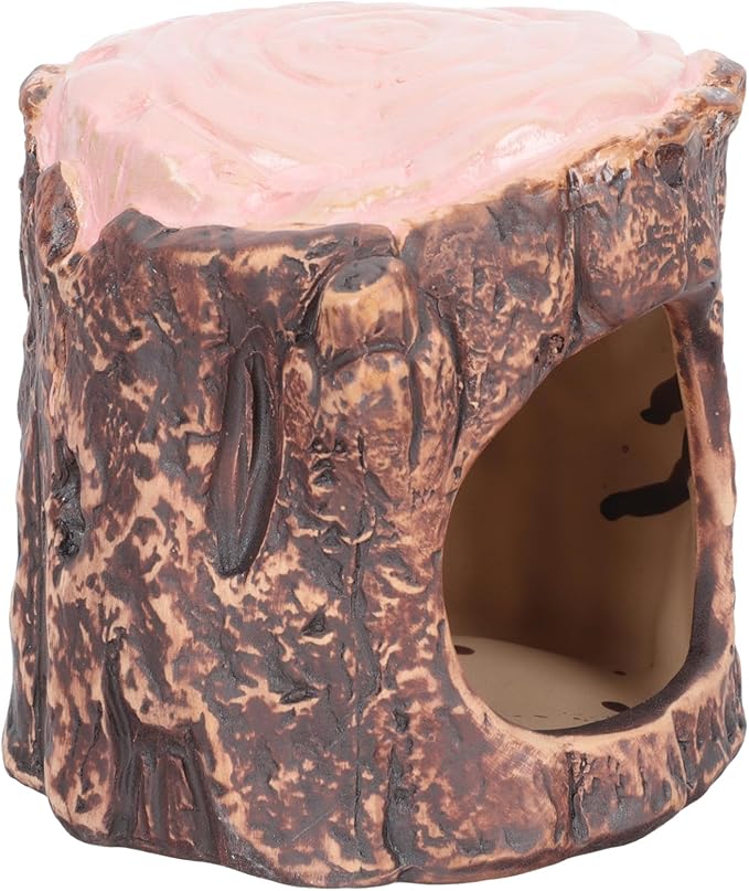 Kisangel 1piece Pet Hideout Hut Ceramic Hamster Nest Decorative Bed Small Pet Hideaway