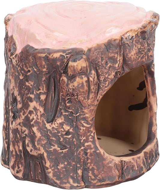 Kisangel 1piece Pet Hideout Hut Ceramic Hamster Nest Decorative Bed Small Pet Hideaway