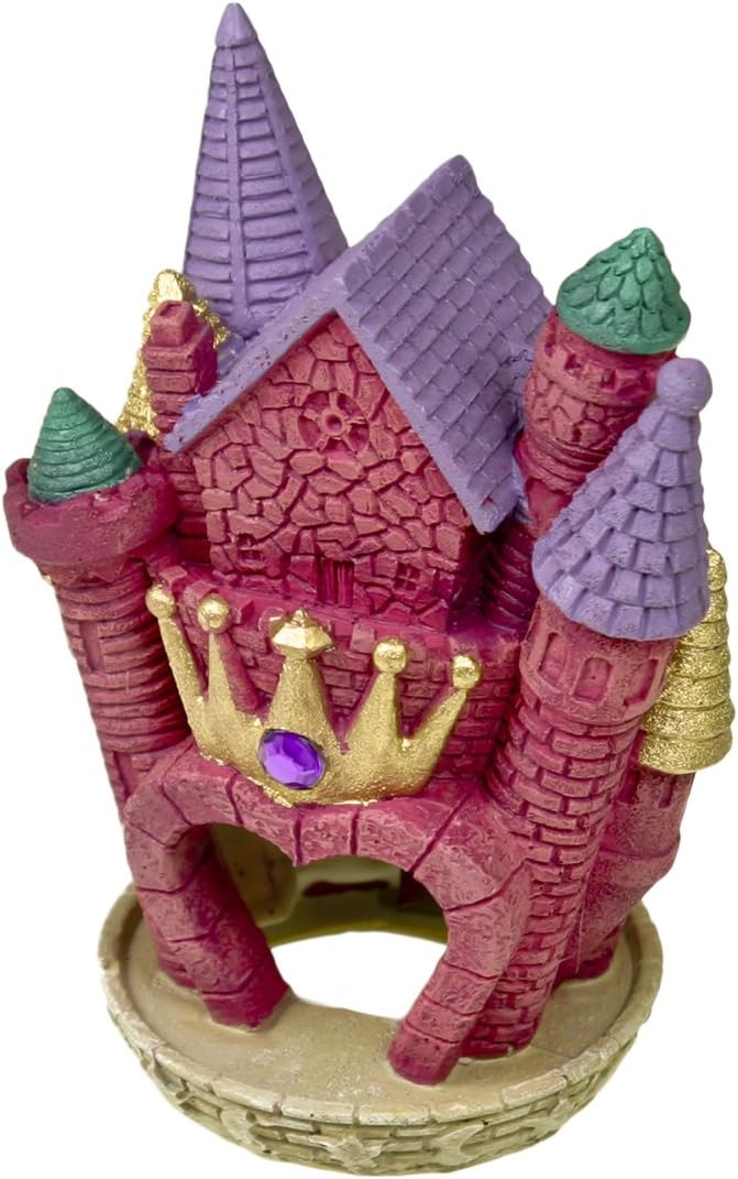 Blue Ribbon EE-144 Princess Castle Exotic Environments Aquarium Ornament 3.75"L x 2.75"W x 5"H