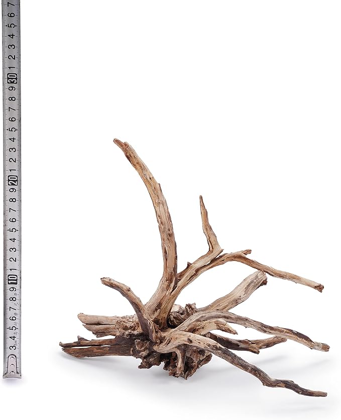 Kueiyang Hornwood Aquarium Driftwood 4pcs 12-16in Reptile Decor | Twisted branches; planted and reptile terrarium