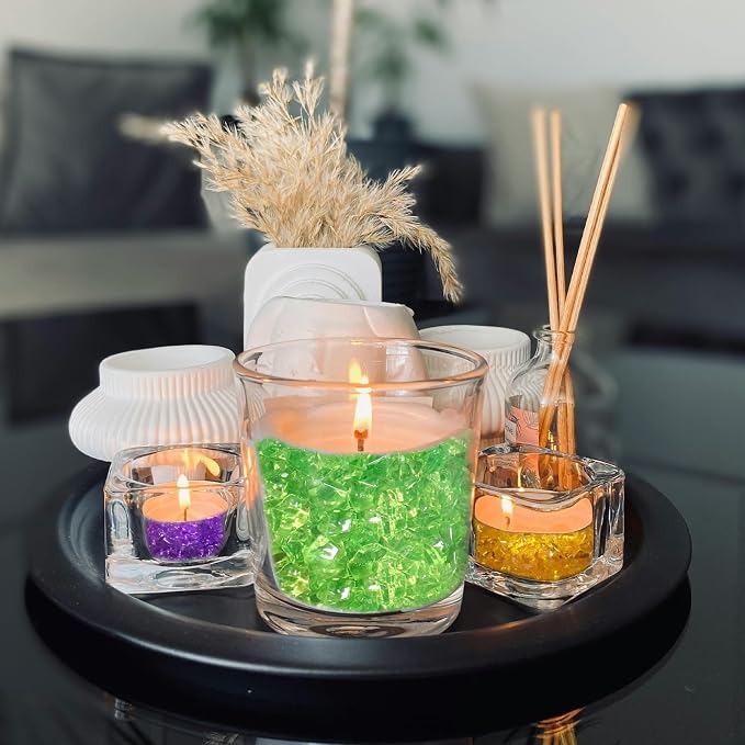 1.1Lb 800Pcs Fake Ice Cubes Clear Artificial Ice Diamonds Acrylic Rocks Vase Fillers for Centerpieces Wedding Christmas Party Table Desktop Fountain Accessories Fish Tank Aquarium Decorations
