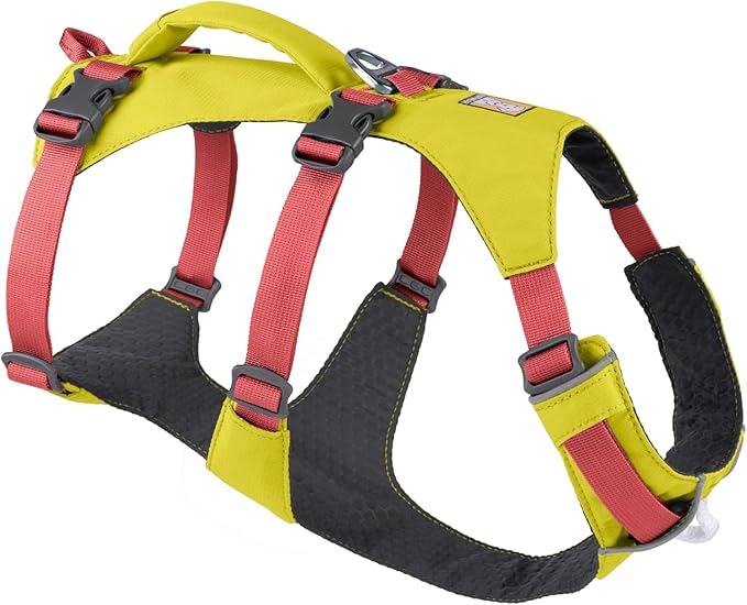 Ruffwear, Flagline Dog Harness, Lightweight and Reflective, No Pull Dog Lift Harness for Hiking, Running and Everyday Use, Lichen Green, XX-Small