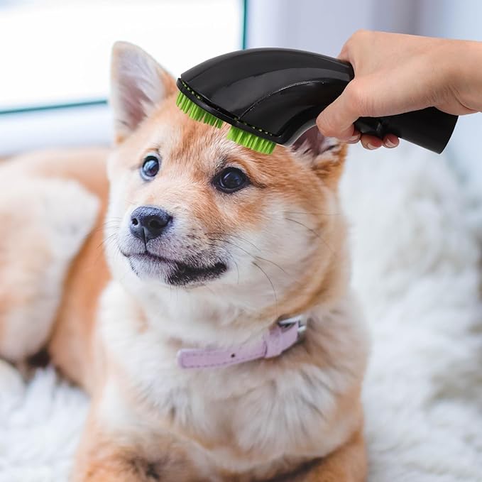 Vacuum Pet Brush Attachment for Dog Hair Cleaning Comfortable Grooming Accessory Use Pet Grooming Brush Replacement Tool Reduces Shedding and Saves for All Skill Levels