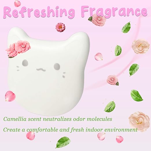 PurifyLogix 6PCS Universal Pets Deodorizing Pods for Automatic Cat Litter Box, Odor Remover for Fumoi Automatic Cat Litter Box, Camellia Flower Scented, Long-Lasting Fragrance, Keep Home Fresh