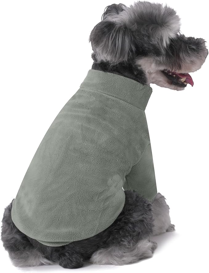 GYALAPERI Dog Sweater, 3 Pack Dog Sweaters for Small Dogs Girl Boy, Ultra Soft Warm Puppy Clothes Dog Coat for Winter (Lt Blue+Olive+Brown, X-Large)