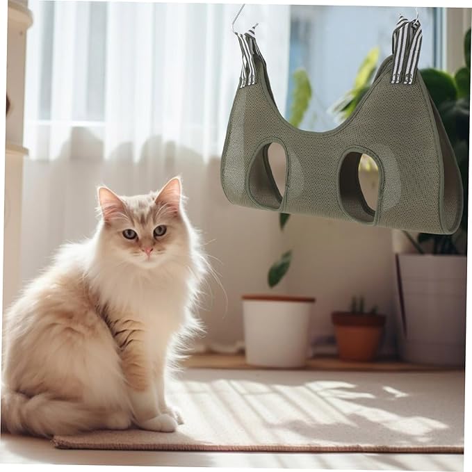 Pet Grooming Hammock for Animals Cat Dog Grooming Sling Space-Saving Hanging Design Comfortable Safe Pet Hammock for Nail Trimming
