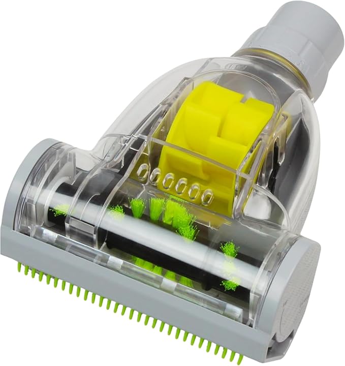 OVENTE Universal Pet Hair/Sofa Brush Attachment Compatible with ST2000, ST2010 and ST2620 Canister Vacuum Cleaners for Efficient Home Cleanup, Easy to Use and Detach, Yellow ACPST2674