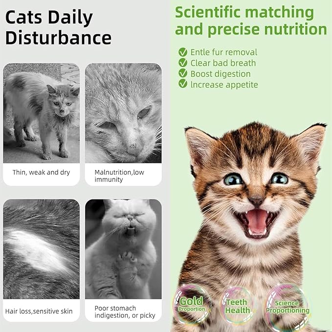 10Pcs/50g Cat Toys Kitten Freeze Dried Catnip Cat Grass Teething Stick Treat for Indoor Cats Edible Removal Hairballs Kitten Toys Kitty Chew for Cleaning Teeth Kitty Snack Dental Care