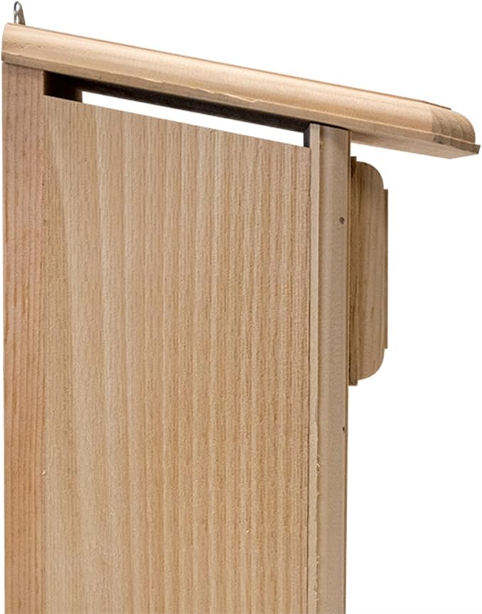 Eastern Bluebird House – Handcrafted in Maine from 1" Pine | Predator Guard Nest Box with Ventilation & Drainage | Easy Clean Side Panel | Insulated Wooden Birdhouse for Backyard Birding, USA Made