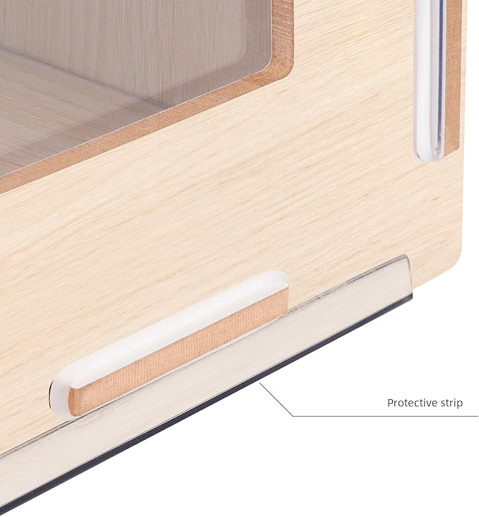 Niteangel Bigger World - MDF Aspen Terrarium for Hamster Gerbils Mice Lemming Degus or Other Small-Sized Pets (47.2 x 19.7 x 23.6 inches, Burlywood)