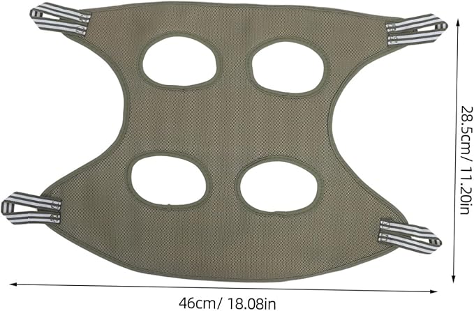 Hemoton Versatile Cat Grooming Hammock Pet Nail Trimming Harness Space-Saving Green for Dogs Cats