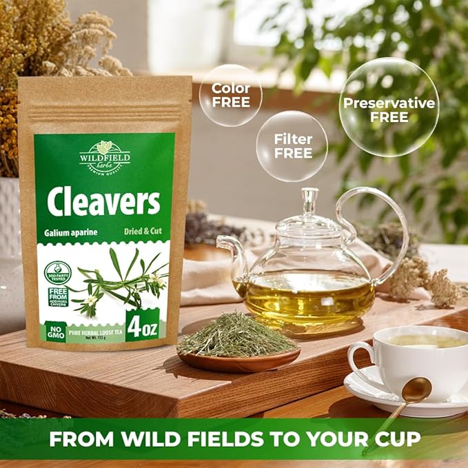 4 oz. Cleavers Herb Tea (Galium Aparine) – 113g Dried Cleavers Herbal Tea Amor Seco