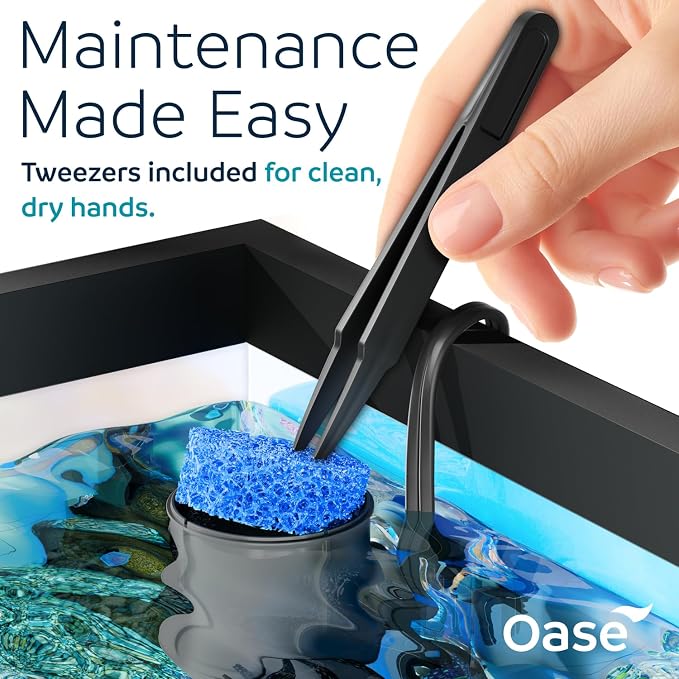OASE CrystalSkim 350 Surface Skimmer for Freshwater and Marine Aquariums – Compact Internal Filter for Film Oil and Debris Removal, Quiet, Adjustable Flow, Shrimp-Safe, for Tanks up to 92 Gal / 350 L