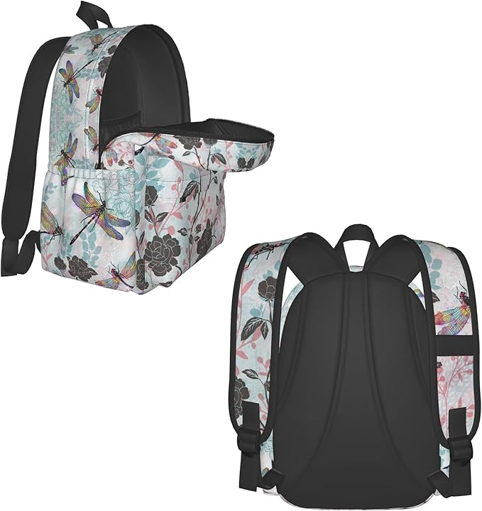 Dragonfly Backpack for Women 16.7 inch Travel Casual Laptop Backpack Lightweight Waterproof Durable Hiking Daypack