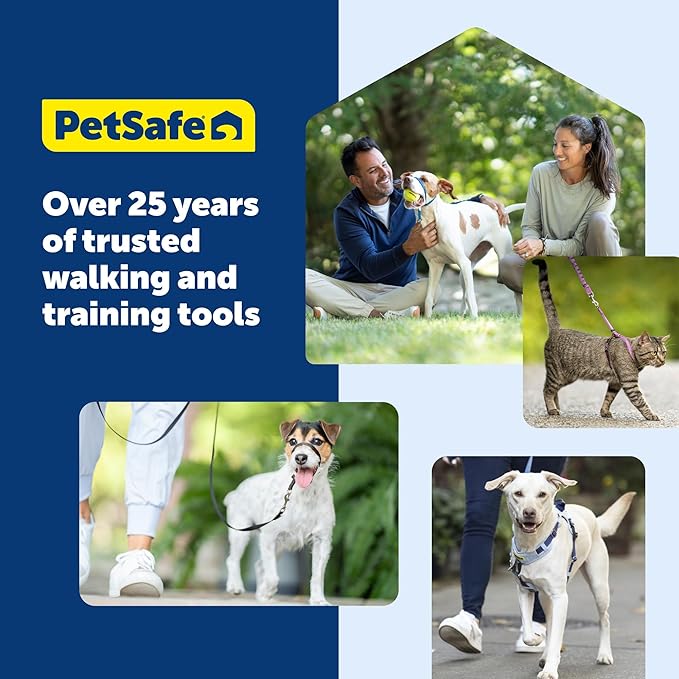PetSafe Easy Walk Harness for Dogs - Pull-Free Walks - Patented Martingale Loop Design - Front Chest Leash Attachment - Comfort Straps - Breathable Harness Design - Large, Fawn/Brown