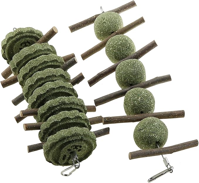 2PCS Rabbit Teething Sticks, Wooden Sticks for Animals to chew and Play with, improving Dental Health