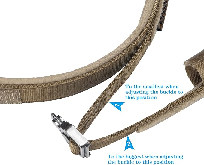 EXCELLENT ELITE SPANKER Tactical Dog Collar Nylon Adjustable Training Collar Military Dog Collar Heavy Duty Metal Buckle with Control Handle for Medium and Large Dogs with Patches(COB-M)