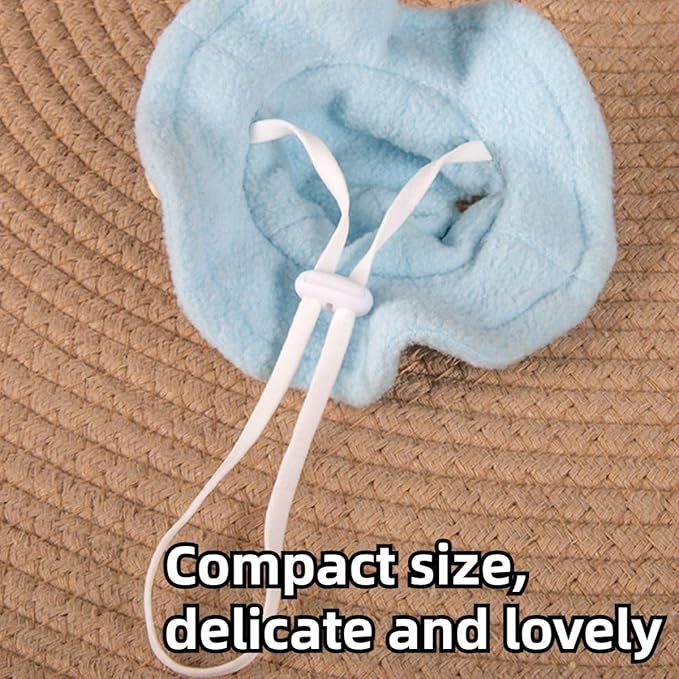 Guinea Pig Clothes,Rabbit Harness,Ferret Bunny Clothes with Pet Rabbit Harness and Leash Mini Hat Bag Cute Brooch for Kitten Small Animal Collars (Yellow)
