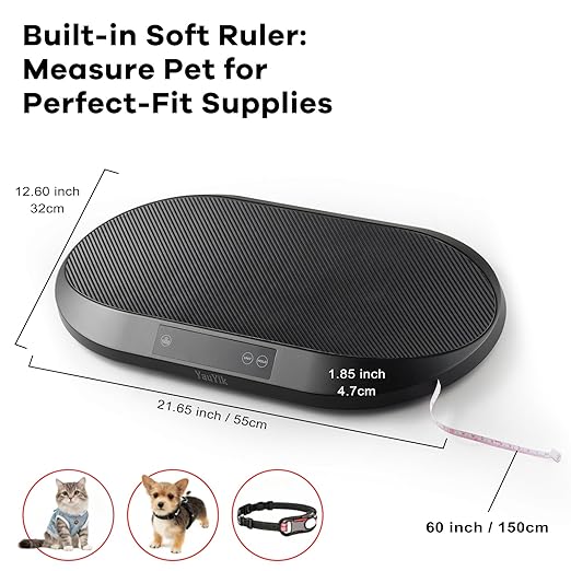 YauYik Baby Scale, Pet Scale for Weighing, 0.1Pecision Accurate Digital Scale for Baby, Cat, Puppy and Small Animals, 59-inch Height Measurement, LED Display, with Hold Function, Up to 88lbs