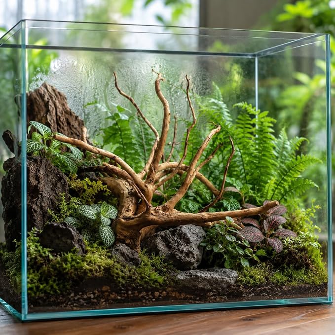 emours Spider Wood for Aquarium, Natural Driftwood for Fish Tank Decor, Aquascape Wood for Freshwater Aquarium & Reptile Habitat (12-16 Inch / 30-40 cm)