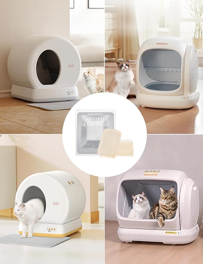 MeoWant Pet Odor Eliminator, Automatic Cat Litter Box Odor Deodorant Gel Only Suitable for MW-SC01/MW-SC02/MW-SC03/ MW-SC09 Cat Litter Box 3Pcs