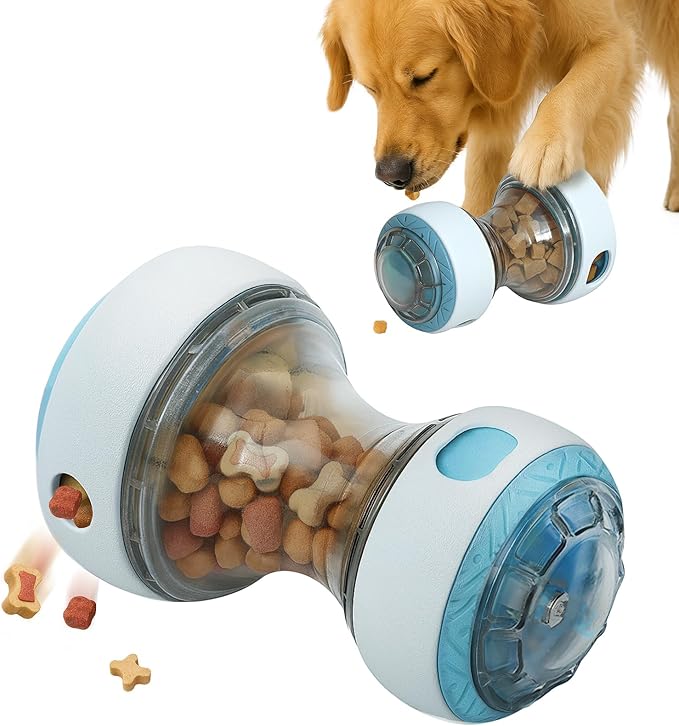 Kalimdor Interactive Dog Puzzle Toys for Boredom, Treat Dispensing Dog Toys, Dogs Enrichment Toy to Keep Them Busy, Treat Dispensing Slow Feeder,Mental Stimulation and Training (Blue)