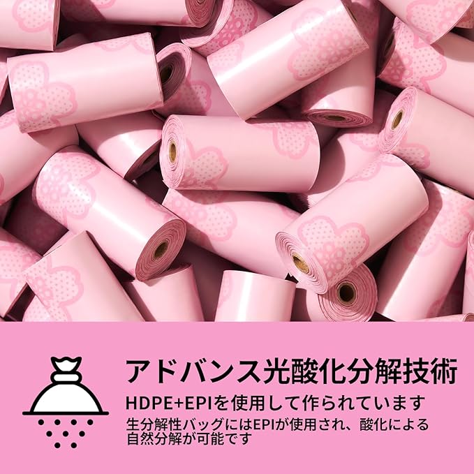 VETRESKA Cherry Blossom Scented Dog Poop Bags, Leak Proof, Extra Thick and Large Pet Waste Bags for Dogs Walking and Cat Litter, 36 Refill Rolls, 540 Poop Bags, Pink